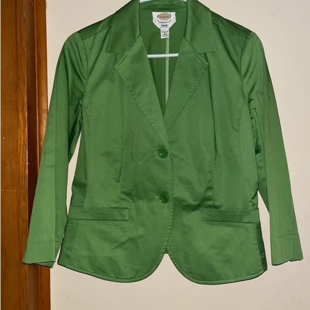 Talbots Classic Green Blazer
